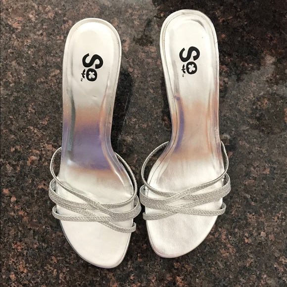 Silver Sparkle Sandals - Picture 5 of 5